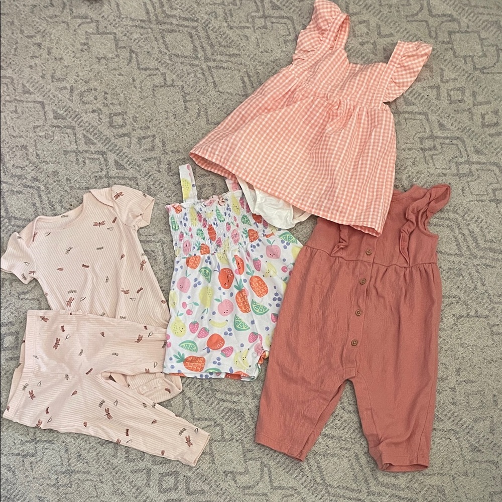 Bundle of girls baby clothes